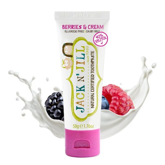 Jack N' Jill Natural Certified Toothpaste Berries & Cream 50g