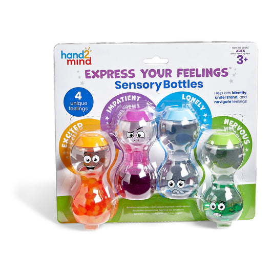 Express Your Feelings® Sensory Bottles - Excited, Nervous, Lonely, and Impatient