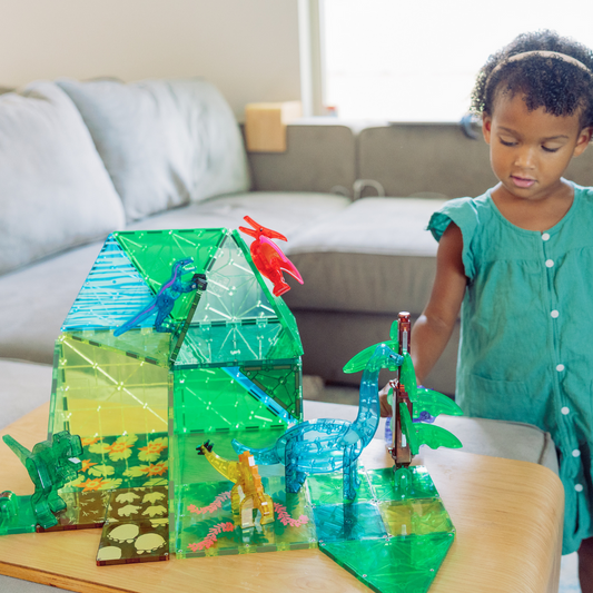 Magnatiles ~ Dino World XL 50 Piece Set