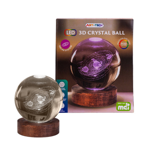 Solar System 3D Crystal Ball Lamp