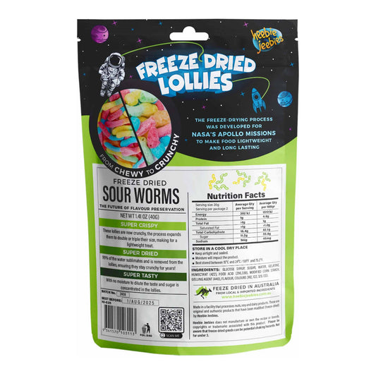 Freeze Dried Sour Worms