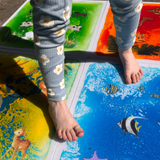 Animal Kingdom Large Liquid Floor Tiles ~ 4 pack