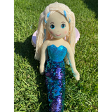 Large Flip Sequinned Mermaid ~ Pink/ Blue/ Rainbow