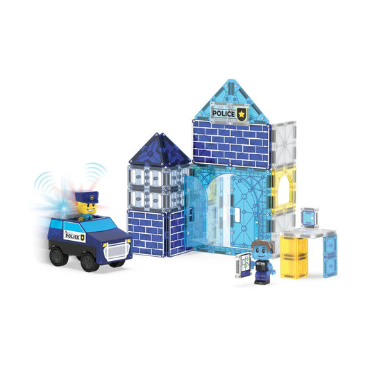 MAGNA-TILES - POLICE STATION - 35 PIECE