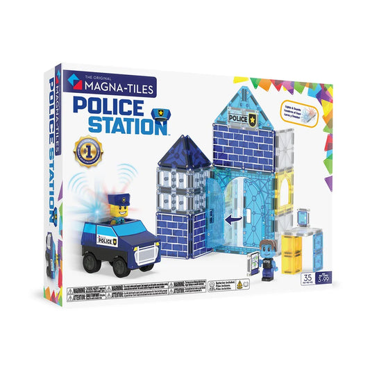 MAGNA-TILES - POLICE STATION - 35 PIECE