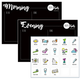 Magnetic Morning & Evening Routine Set (A4)