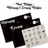 Magnetic Morning & Evening Routine Set (A4)