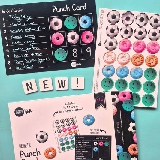 Magnetic Punch Card - Chore Chart for Kids