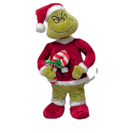 Animated Singing/Dancing Grinch Small Side Stepper 32cm
