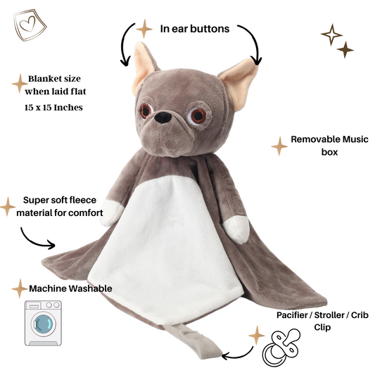 Billy The French Bulldog ~ Music and White Noise Comforter