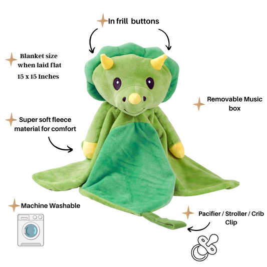 Dash The Dinosaur ~ Music and White Noise Comforter