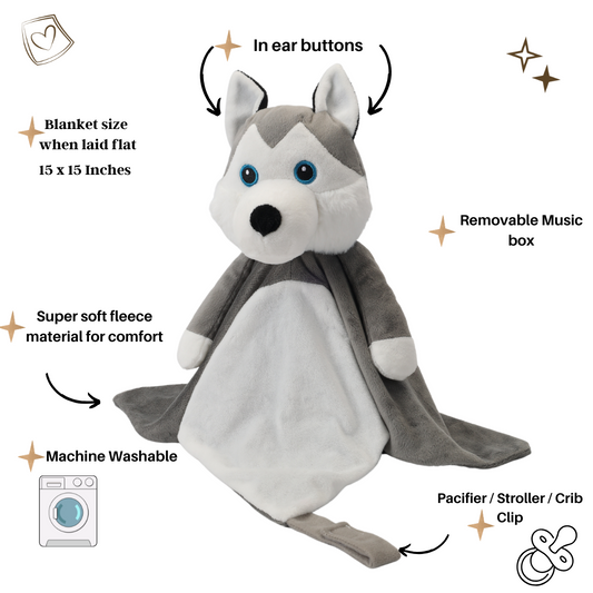 Harli The Husky ~ Music and white noise Comforter