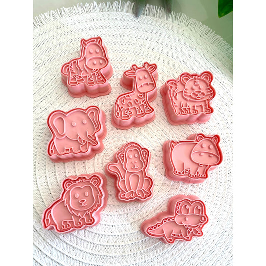 Africa Animal Playdough Cutters & Stamps Set