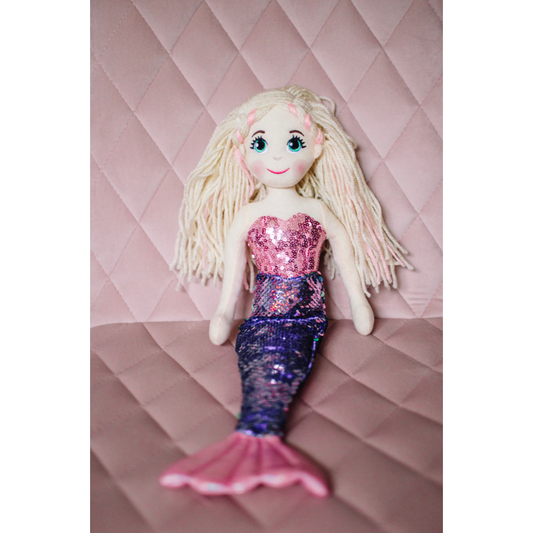 Large Flip Sequinned Mermaid ~ Pink/ Blue/ Rainbow