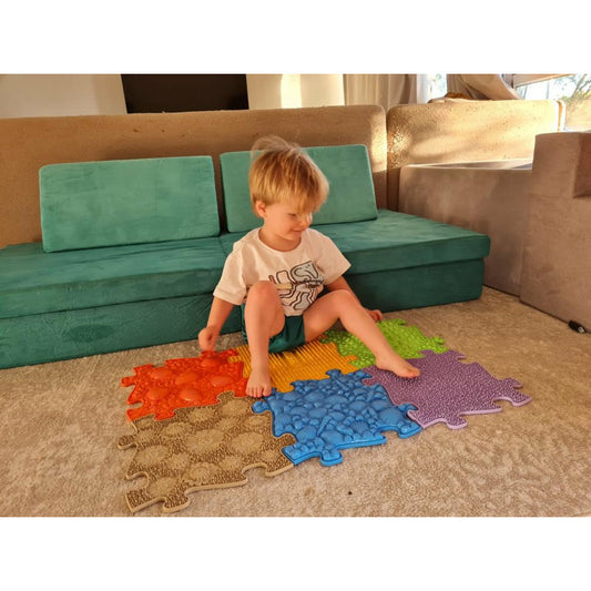 Tots Sensory Playmat Set ~ 6 Pieces ~ Perfect for babies & Toddlers