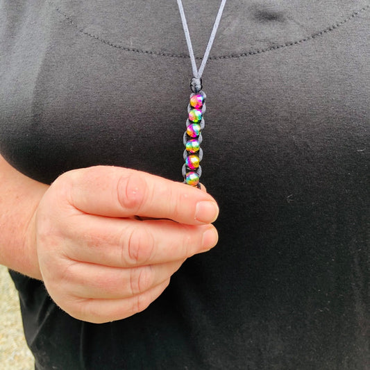 Oil Slick Necklace Caterpillar