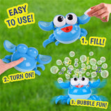 MAXX BUBBLES - DANCING CRAB BUBBLER (BLUE)