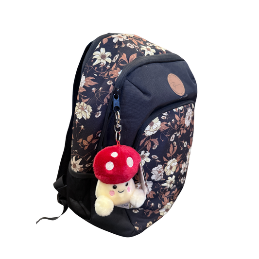 Palm Pal Clip On Key Ring ~ Amanita Mushroom