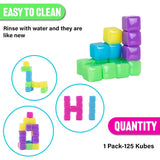 STICKIKUBES - NEON BRIGHTS TUB - 125PC