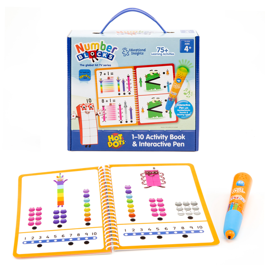 Hot Dots® Numberblocks® Activity Book 1-10 & Interactive Pen