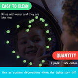 STICKIKUBES - GLOW IN THE DARK TUB - 125PC