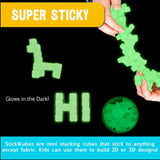 STICKIKUBES - GLOW IN THE DARK TUB - 125PC