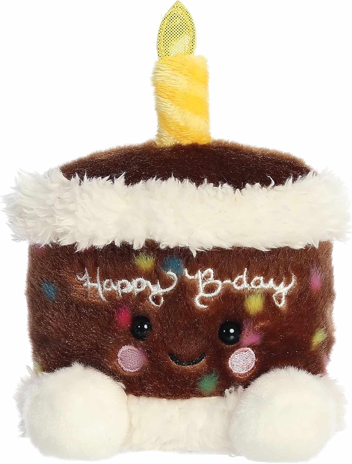 Palm Pal ~ Mini Bean Bag Friends ~ Choc Birthday Cake