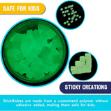 STICKIKUBES - GLOW IN THE DARK TUB - 125PC