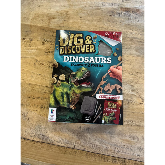 Dig and Discover dinosaurs excavate fossils