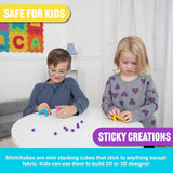 STICKIKUBES - NEON BRIGHTS TUB - 125PC