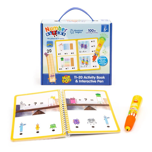 Hot Dots® Numberblocks® Activity Book 11-20 & Interactive Pen