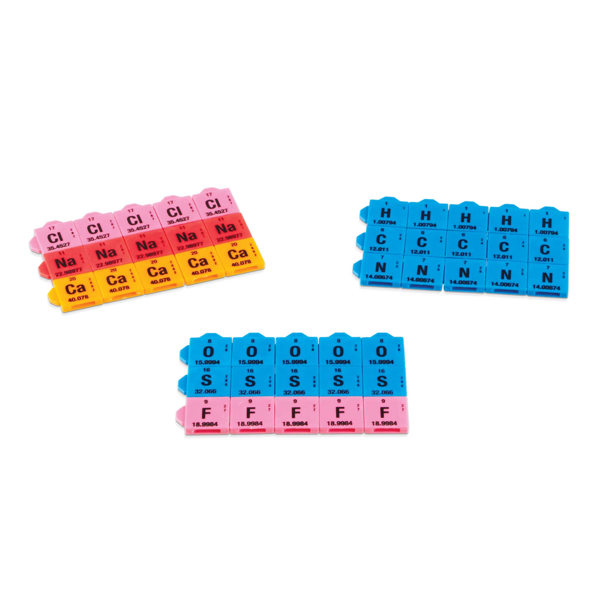 Connecting Colour Tiles Periodic Table ~ 163 pieces
