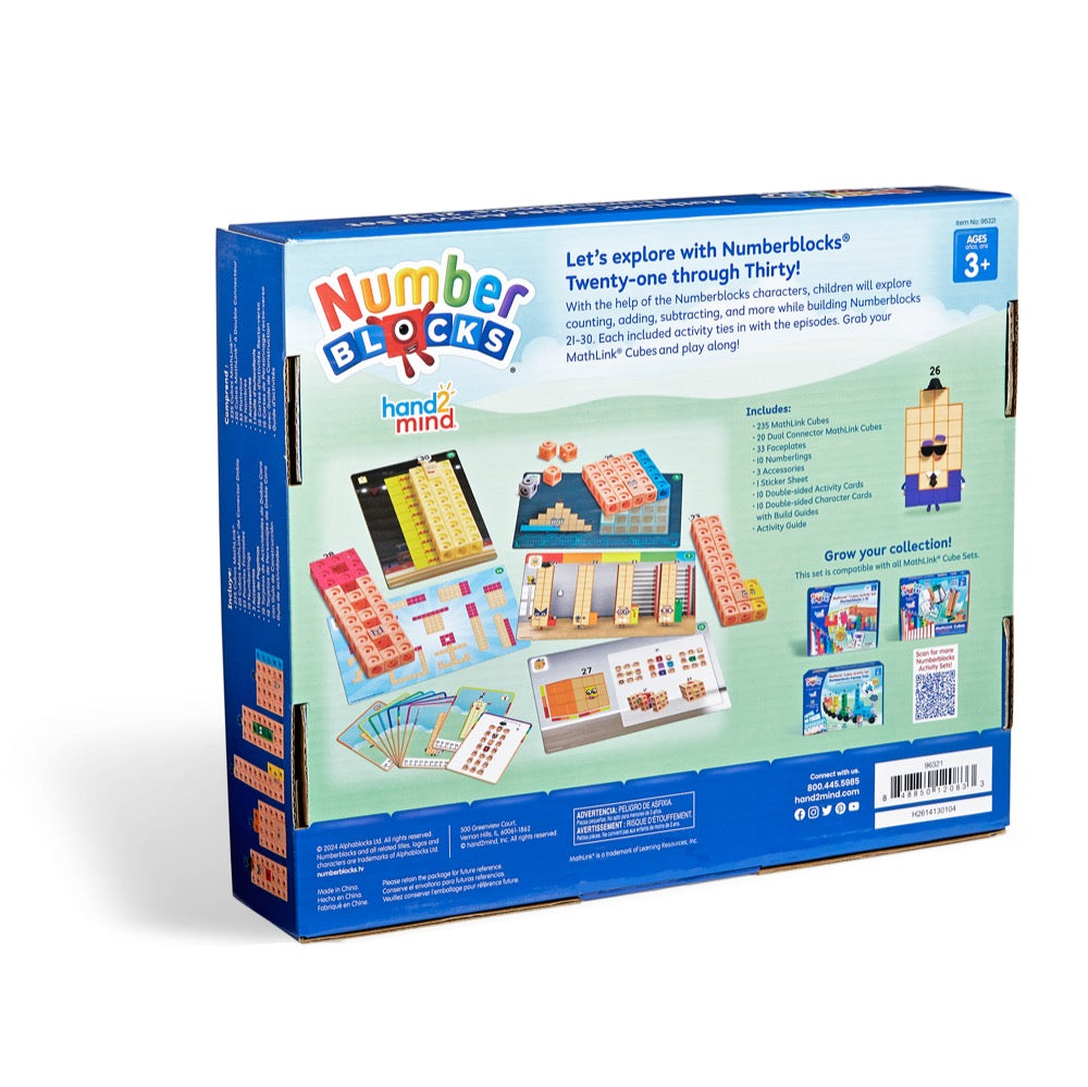 MathLink® Cubes Numberblocks® 21-30 Activity Set