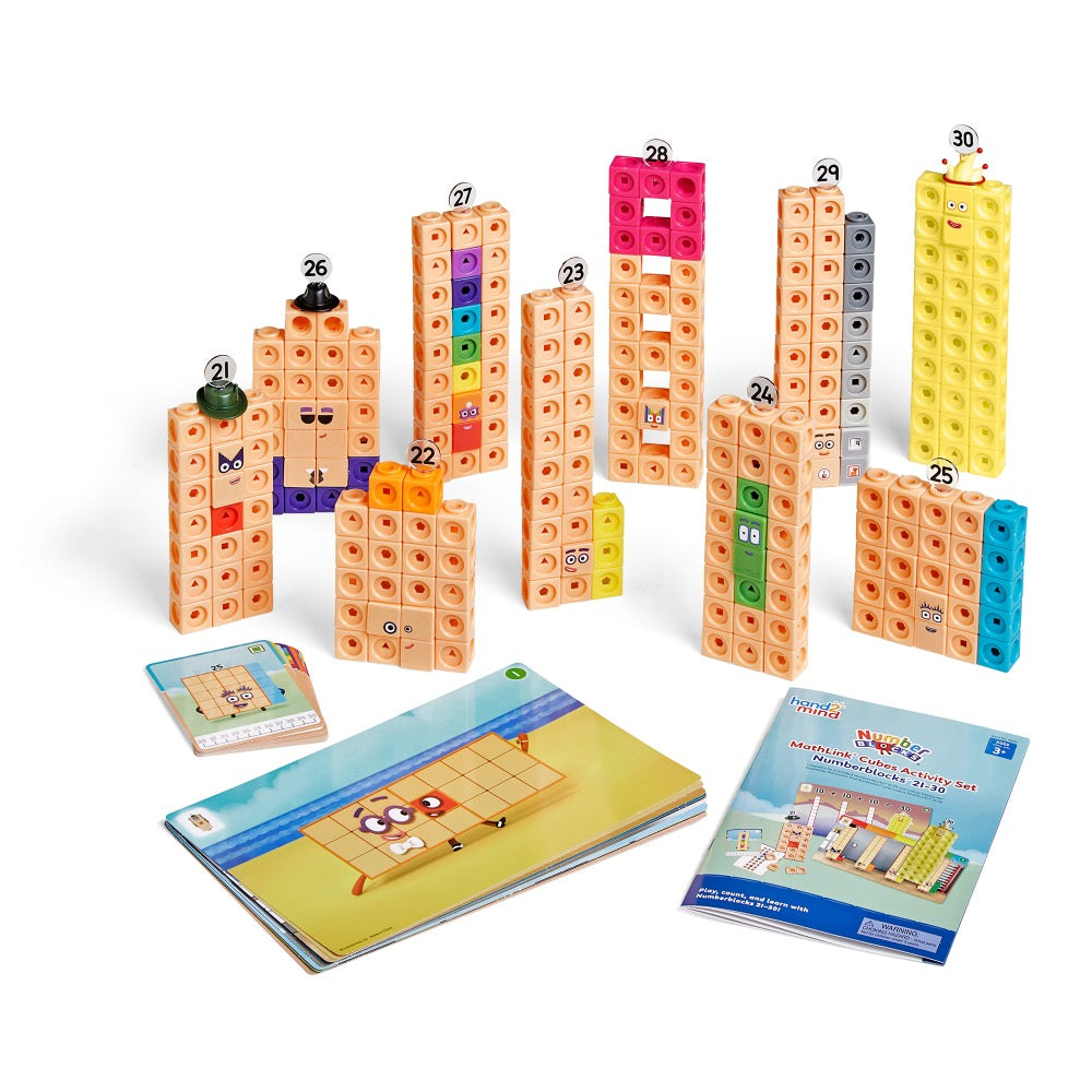 MathLink® Cubes Numberblocks® 21-30 Activity Set – The Sensory Poodle ...