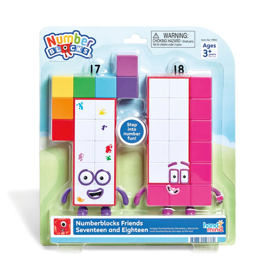 Numberblocks® Friends Seventeen and Eighteen Figure Pack