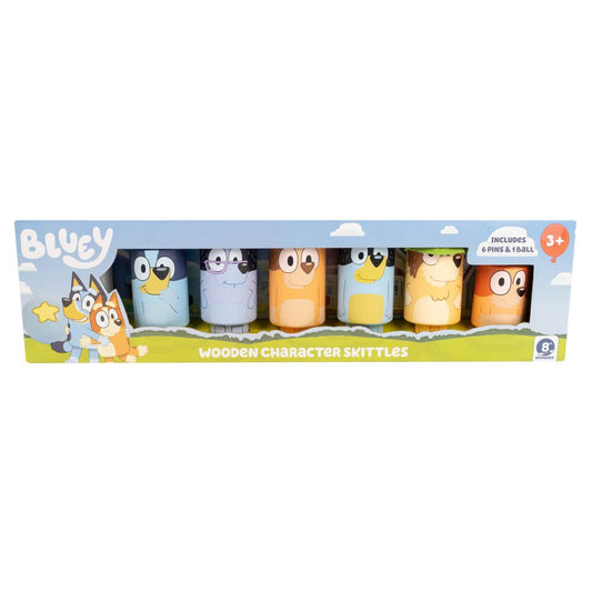 BLUEY WOODEN CHARACTER SKITTLES