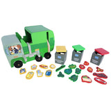BLUEY WOODEN GARBAGE TRUCK