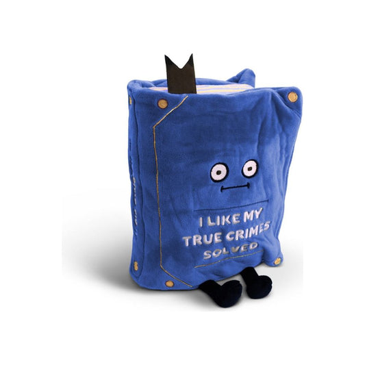 "I Like My True Crimes Solved" Book Plush