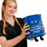 "I Like My True Crimes Solved" Book Plush