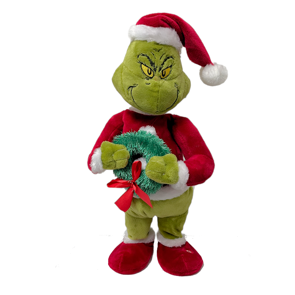 Animated Singing/Dancing Grinch Small Side Stepper 32cm