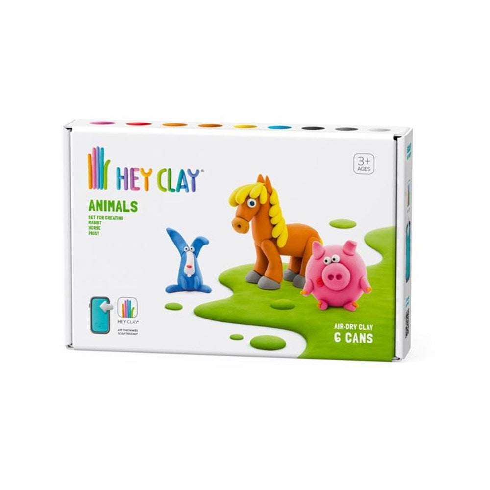 HEY CLAY ANIMALS MEDIUM SET (6 CANS)