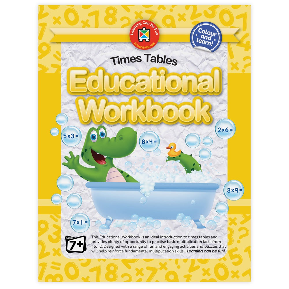 Educational Workbook - Times Tables