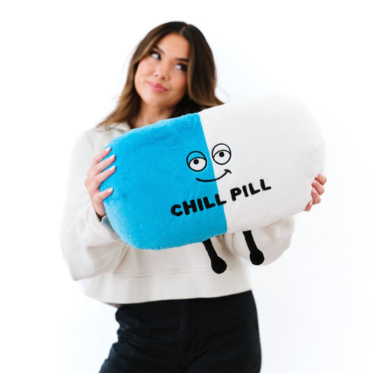 Jumbo "Chill Pill" Oversized Pill Plush Pillow