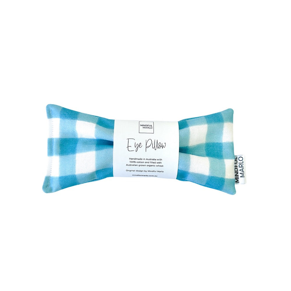 EYE PILLOW - OCEAN GINGHAM ~ Caring For Carers