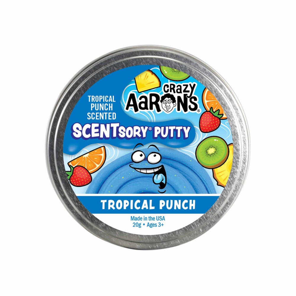Crazy Aarons Thinking Putty ~ Tropical Punch 2.75" Tin | Scented