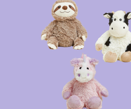 a group of stuffed animal