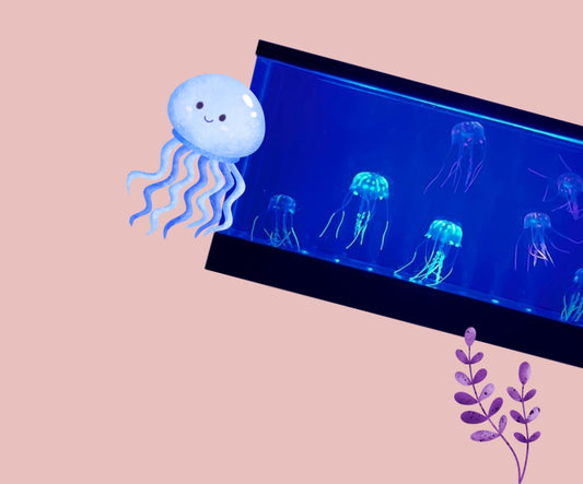 a jellyfish in a tank