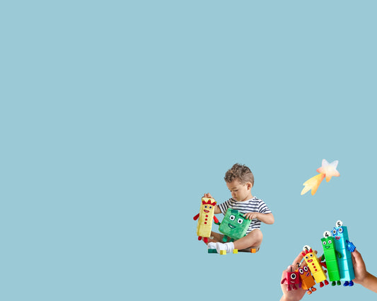 a child playing with toys