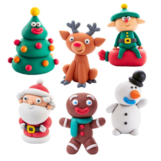 HEY CLAY CHRISTMAS SINGLE CHARACTER ASSORTMENT
