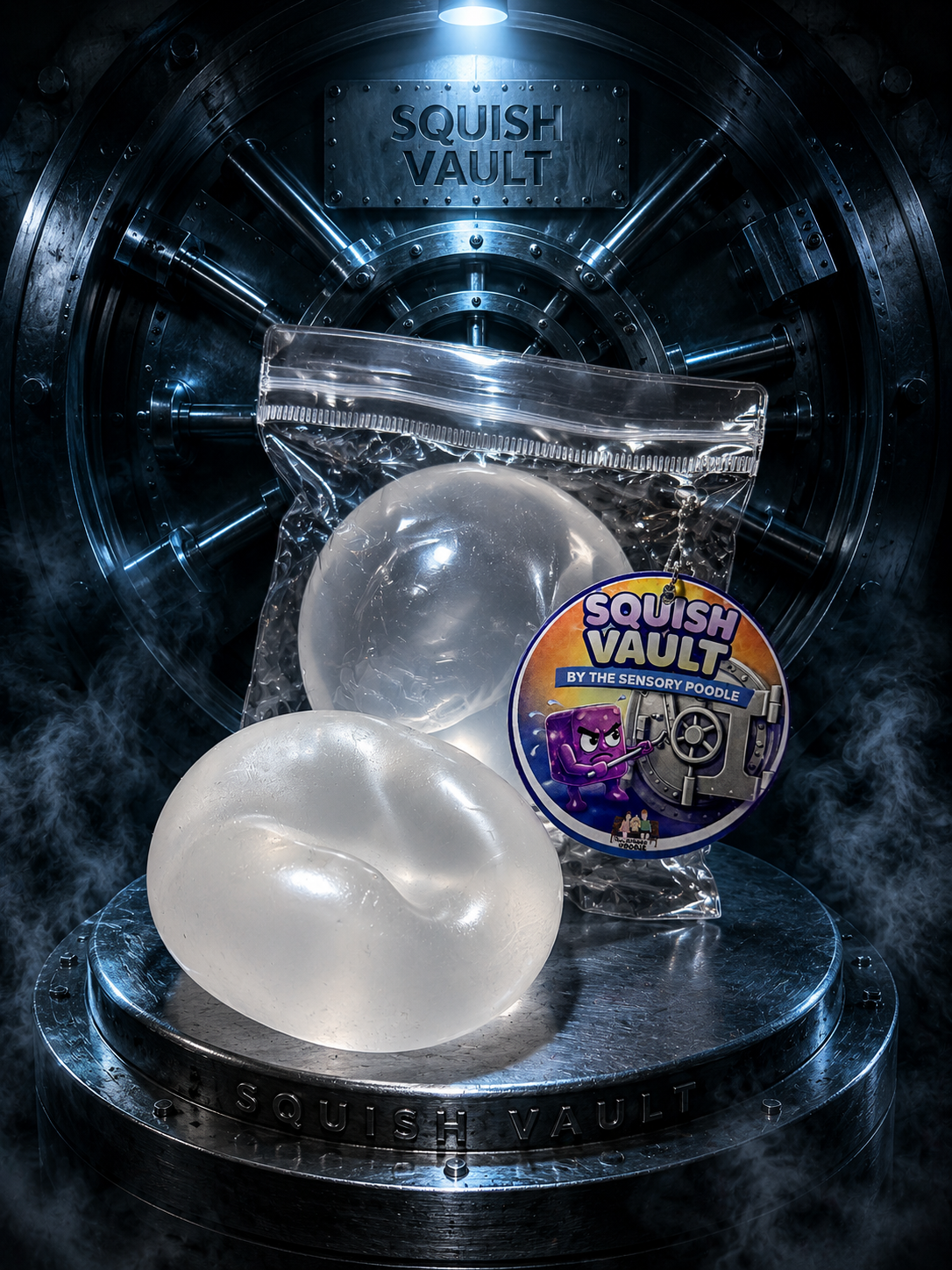 Mouldable Coconut Oil Squishy ~ Crystal Clear